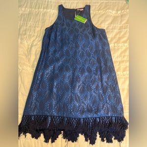 Lilly Pulitzer Dress NWT, Marquette Shift, Navy, Size M, Excellent Condition
